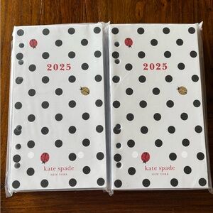 Kate Spade 2025 Planner Inserts 6-ring Ladybug 🐞 Polka Dots 4 sets NEW